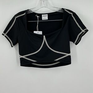 Gymshark stitch feature crop top new small